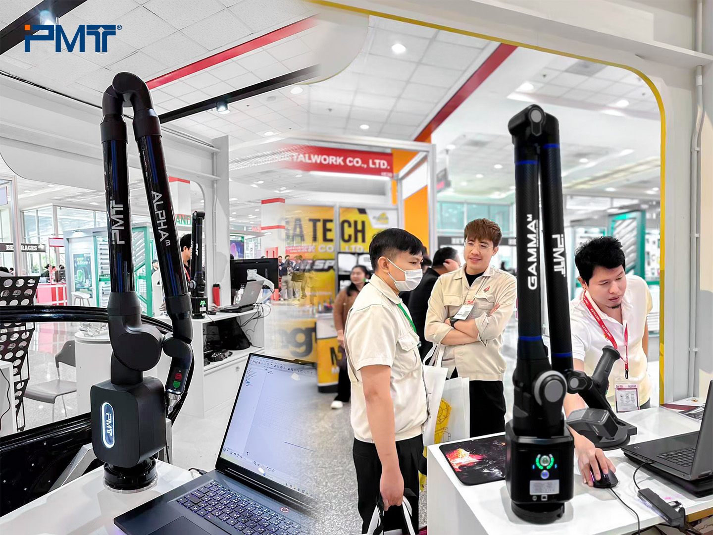 PMT?Technologies-Measuring Arm-Portable CMM-Scanner for Measuring Arm-METALEX Thailand 2025-Product display pictures1