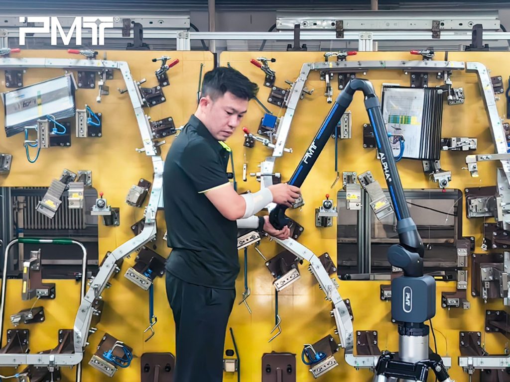 bras de mesure pmt - industrie automobile - outil d'inspection verticale - mesure